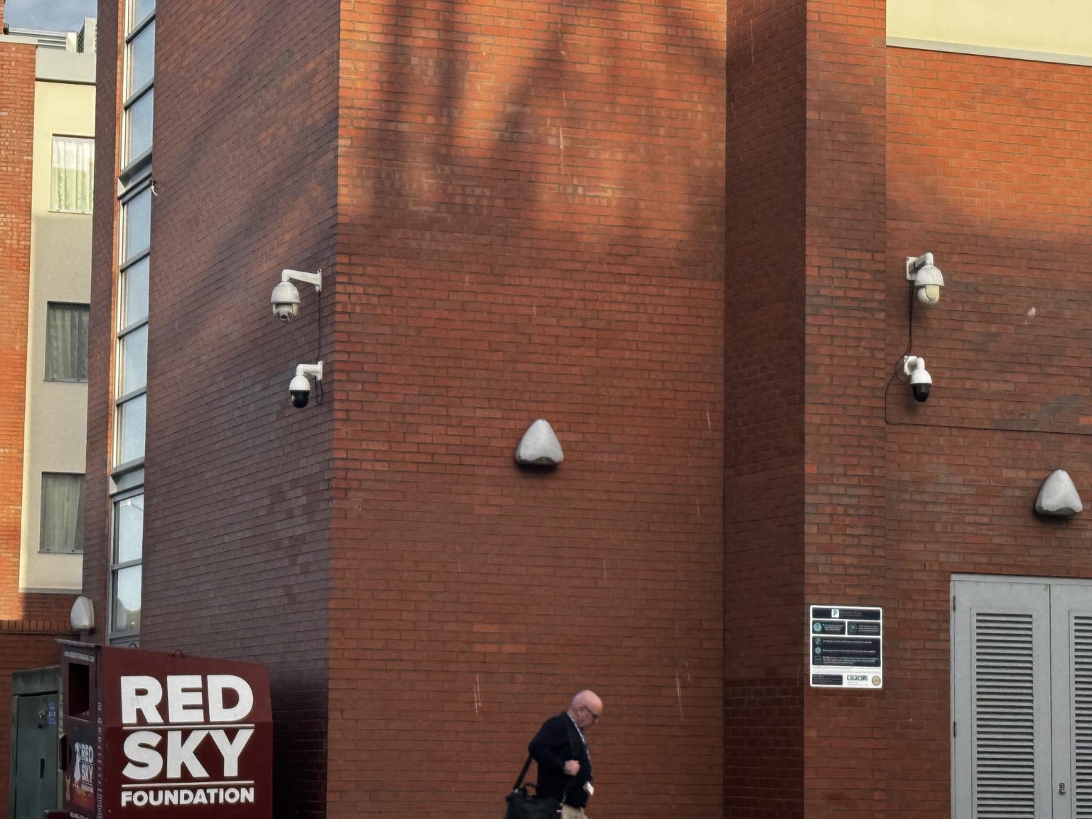 Exterior CCTV cameras installed to improve coverage around a commercial property